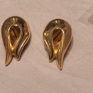 Vintage  Givenchy goldtone clipon earrings